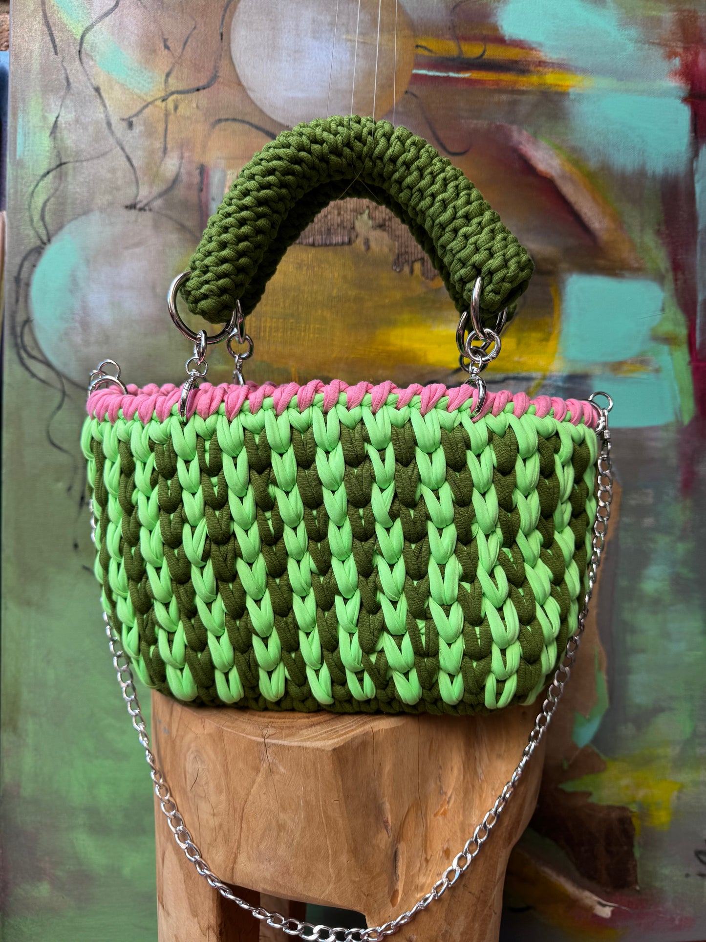 Crochet Wallet - Watermelon
